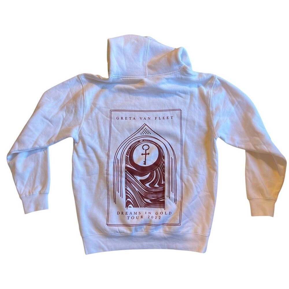 Greta Van Fleet Dreams In Gold Tour 2022 Official Hoodie Sweatshirt Medium